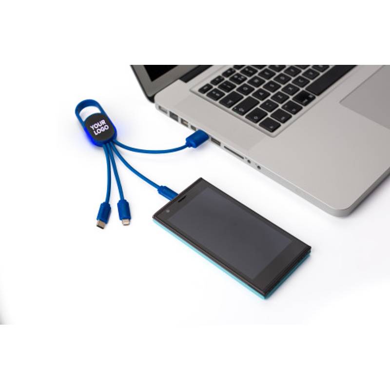 Sada nabíjecího kabelu 4 v 1, bílá Sada nabíjecího kabelu 4 v 1, bílá