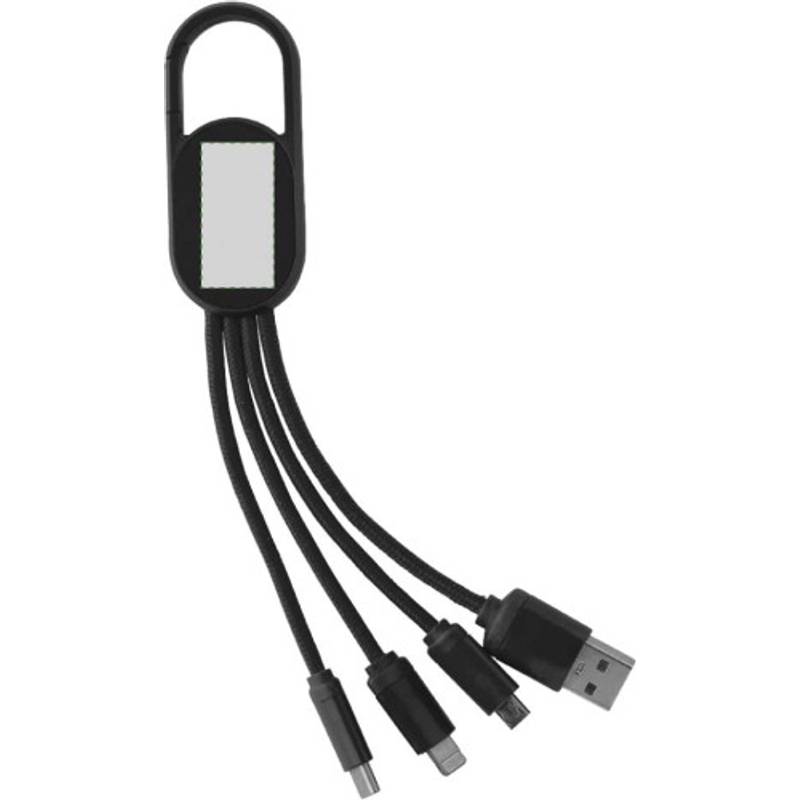 Sada nabíjecího kabelu 4 v 1, bílá Sada nabíjecího kabelu 4 v 1, bílá