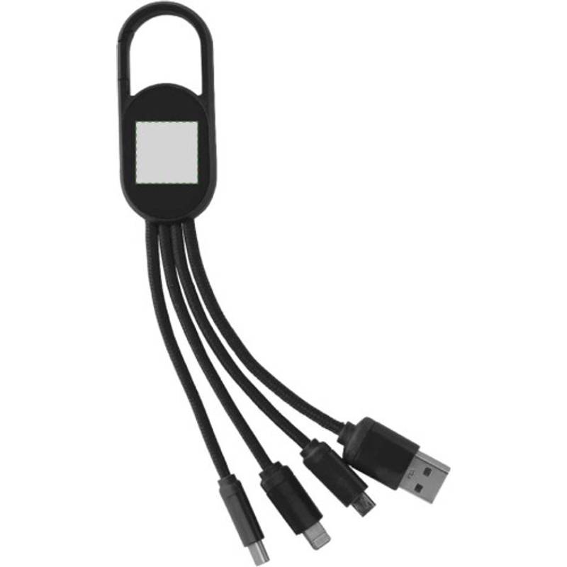 Sada nabíjecího kabelu 4 v 1, bílá Sada nabíjecího kabelu 4 v 1, bílá