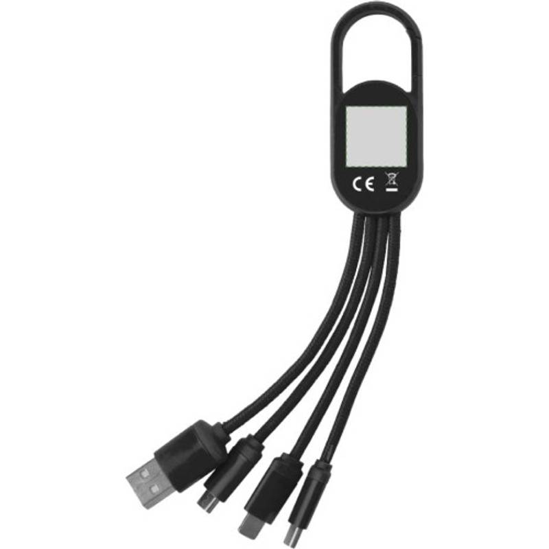 Sada nabíjecího kabelu 4 v 1, bílá Sada nabíjecího kabelu 4 v 1, bílá