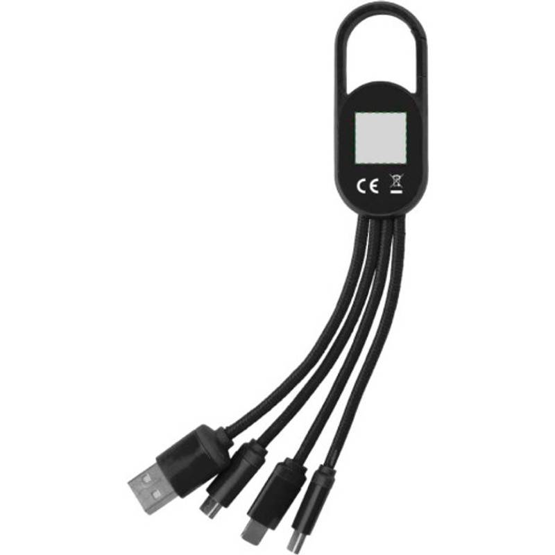 Sada nabíjecího kabelu 4 v 1, bílá Sada nabíjecího kabelu 4 v 1, bílá