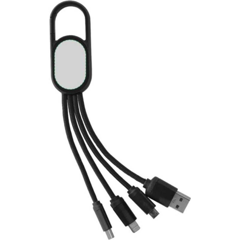 Sada nabíjecího kabelu 4 v 1, bílá Sada nabíjecího kabelu 4 v 1, bílá