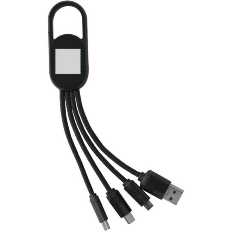 Sada nabíjecího kabelu 4 v 1, bílá Sada nabíjecího kabelu 4 v 1, bílá