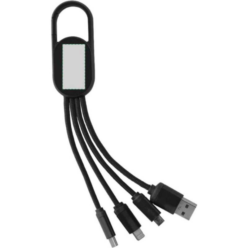 Sada nabíjecího kabelu 4 v 1, bílá Sada nabíjecího kabelu 4 v 1, bílá