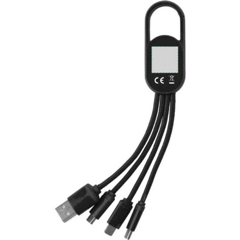 Sada nabíjecího kabelu 4 v 1, bílá Sada nabíjecího kabelu 4 v 1, bílá