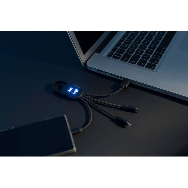 Sada nabíjecího kabelu 4 v 1, bílá Sada nabíjecího kabelu 4 v 1, bílá