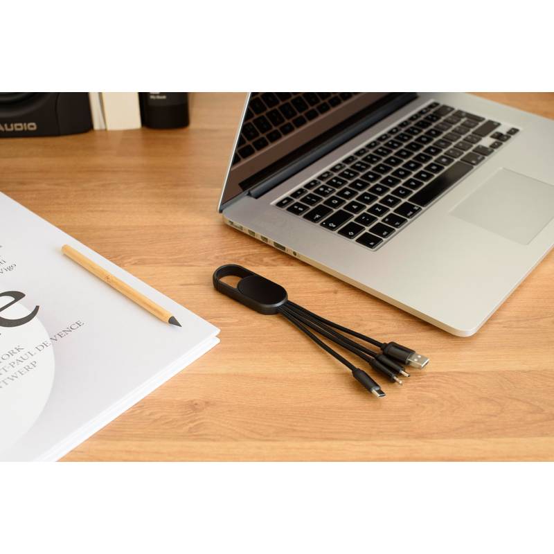 Sada nabíjecího kabelu 4 v 1, bílá Sada nabíjecího kabelu 4 v 1, bílá