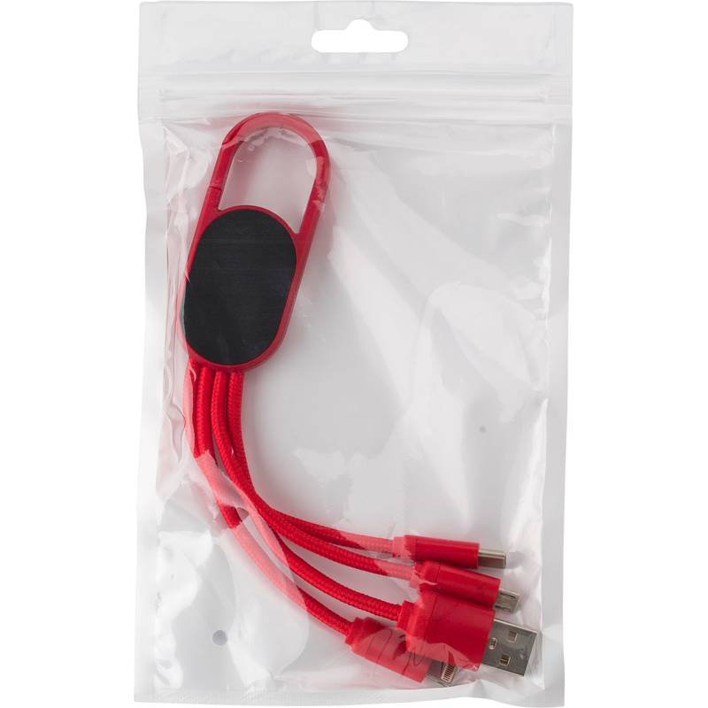 Sada nabíjecího kabelu 4 v 1, bílá Sada nabíjecího kabelu 4 v 1, bílá