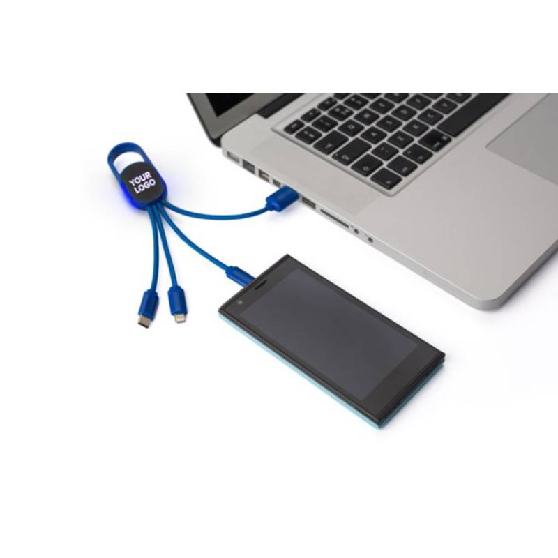 Sada nabíjecího kabelu 4 v 1, bílá Sada nabíjecího kabelu 4 v 1, bílá