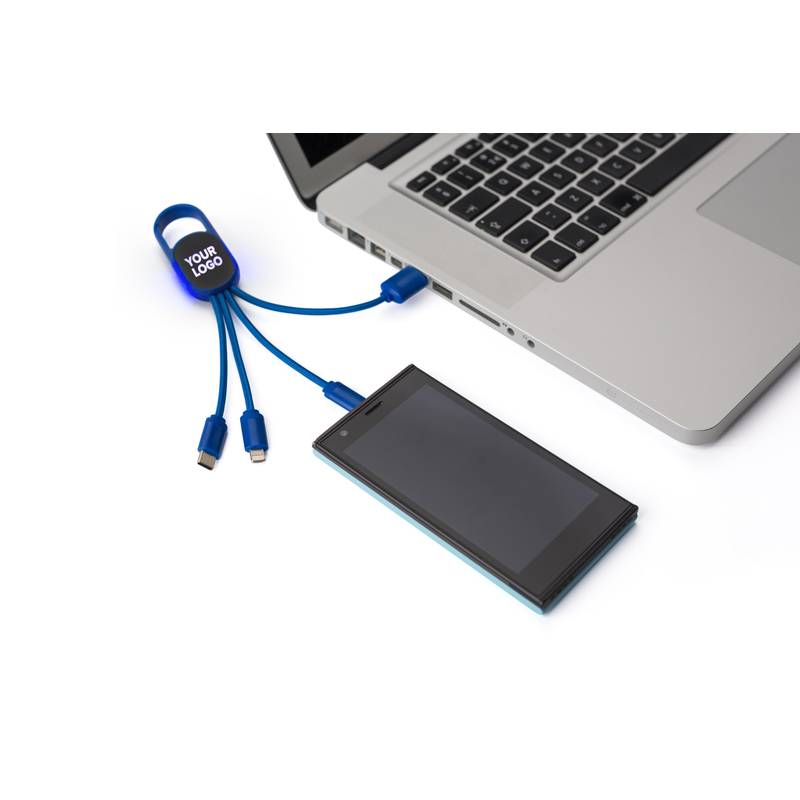 Sada nabíjecího kabelu 4 v 1, bílá Sada nabíjecího kabelu 4 v 1, bílá