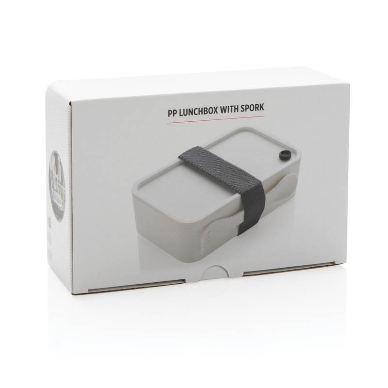Krabička na jedlo z PP s príborom Krabička na jedlo z PP s príborom