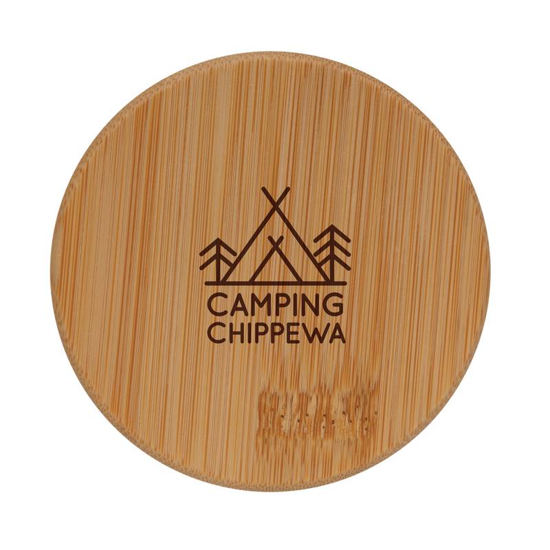 Poháre s bambusovým viečkom 2ks 250ml Poháre s bambusovým viečkom 2ks 250ml