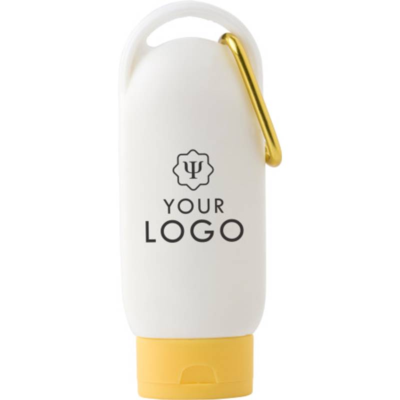 Krém na opaľovanie, 60ml, SPF30 s karabínou, modrá Krém na opaľovanie, 60ml, SPF30 s karabínou, modrá