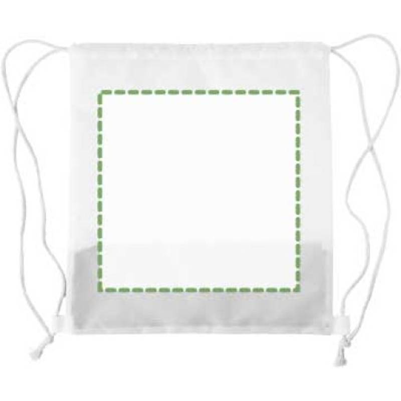 Batoh z RPET a korku so sťahovacou šnúrkou, biela / hnedá Batoh z RPET a korku so sťahovacou šnúrkou, biela / hnedá