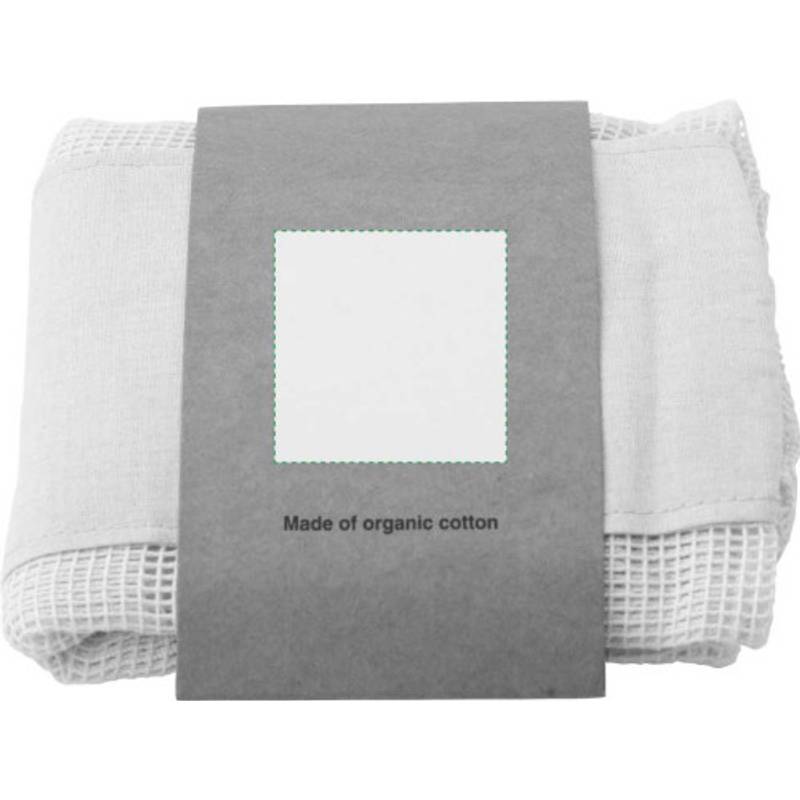 Sada troch opakovane použiteľných bavlnených sieťok, khaki Sada troch opakovane použiteľných bavlnených sieťok, khaki