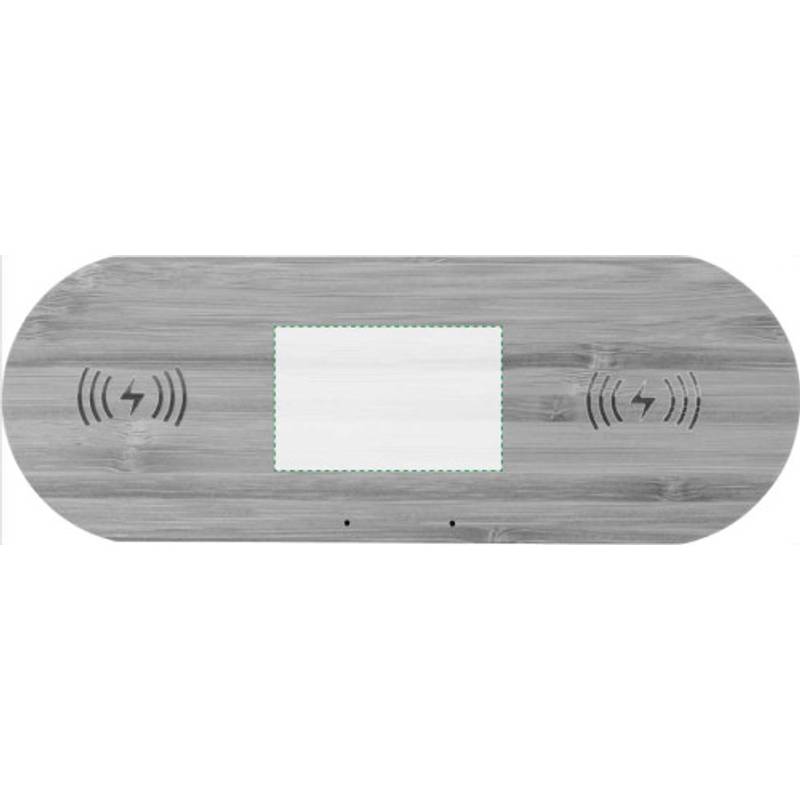 Bambusová bezdrátová nabíječka, hnědá Bambusová bezdrátová nabíječka, hnědá