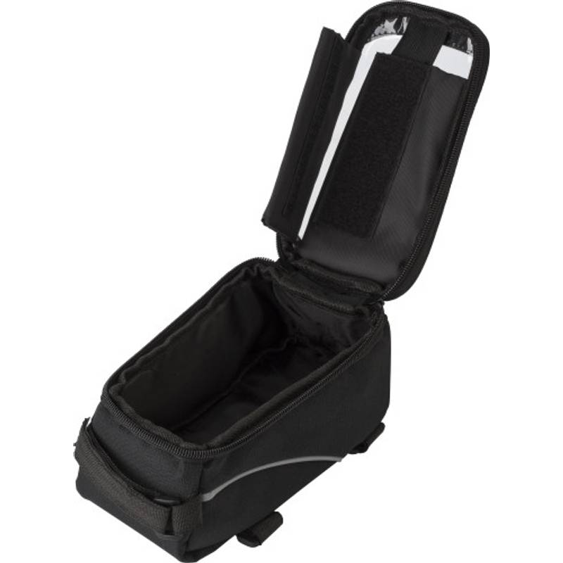 Polyesterová (600D) taška na řídítka na kolo, černá Polyesterová (600D) taška na řídítka na kolo, černá