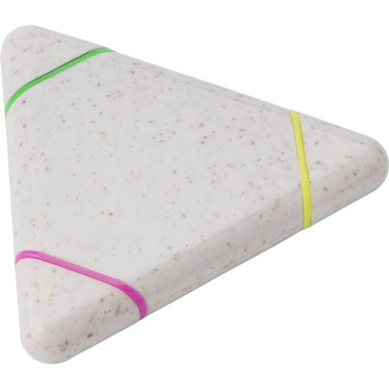 Zvýrazňovač z pšeničné slámy, tři barvy. Zvýrazňovač z pšeničné slámy, tři barvy.