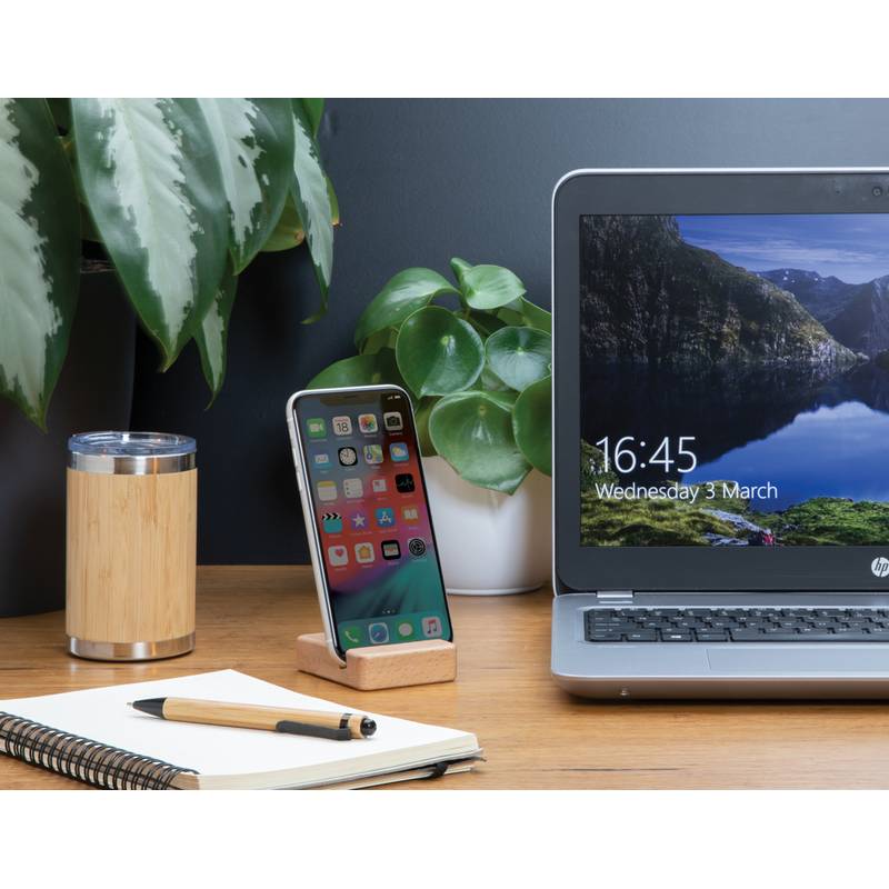 Bambusový stojánek na telefon Bambusový stojánek na telefon