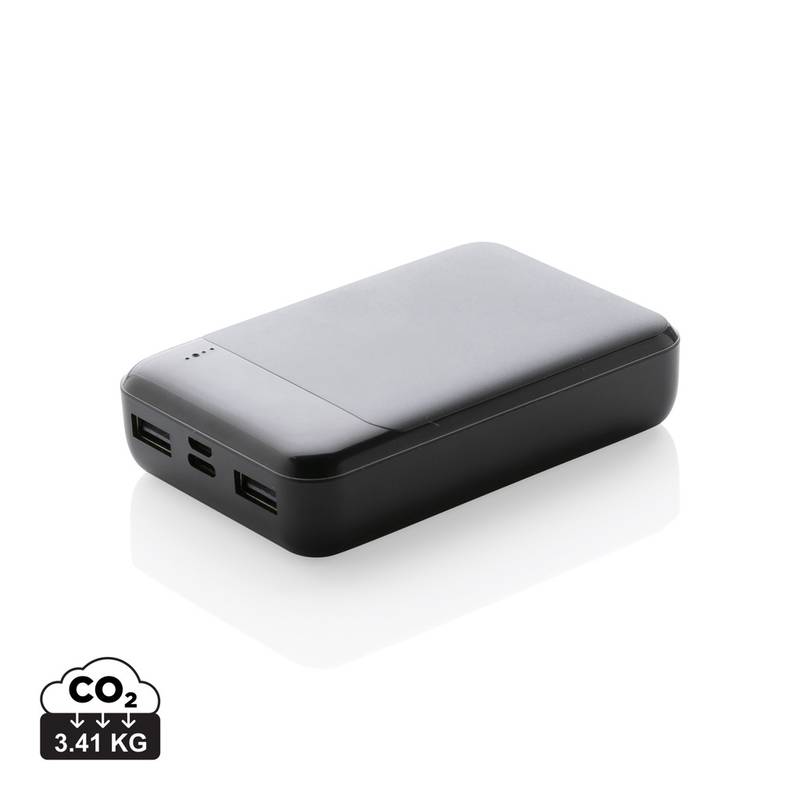 Powerbanka 10 000 mAh z RCS recyklovaného plastu, biela Powerbanka 10 000 mAh z RCS recyklovaného plastu, biela