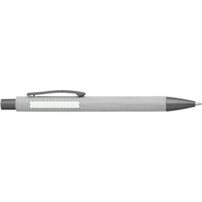 Bambusové, plastové guľôčkové pero, gun metal Bambusové, plastové guľôčkové pero, gun metal