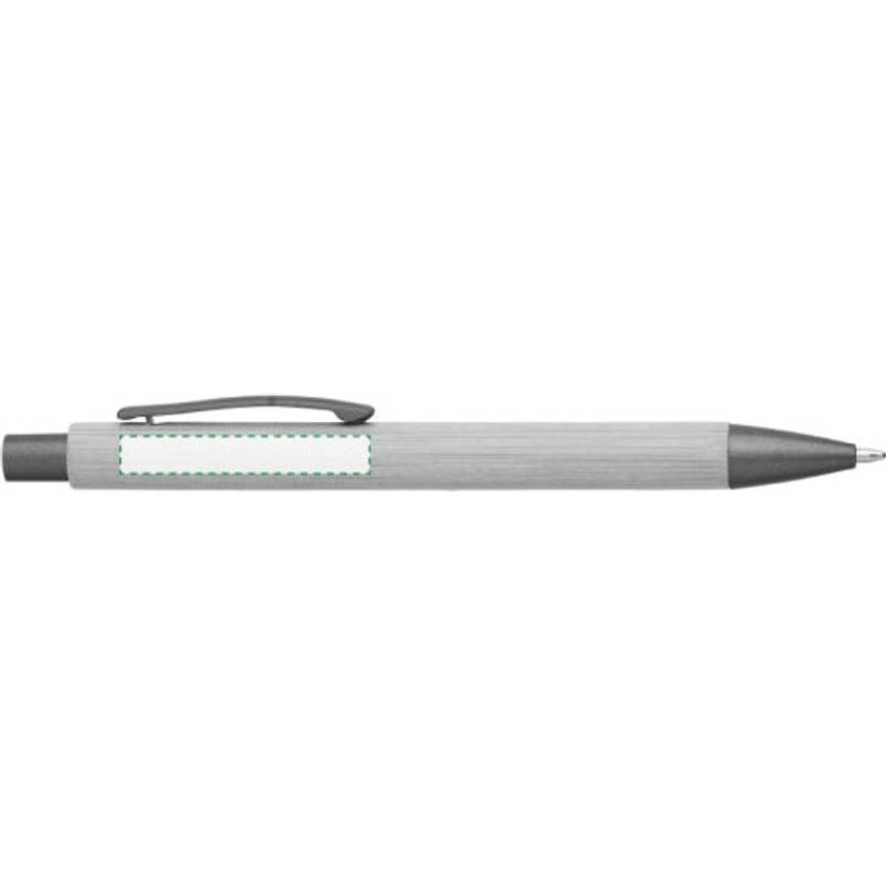 Bambusové, plastové guľôčkové pero, gun metal Bambusové, plastové guľôčkové pero, gun metal