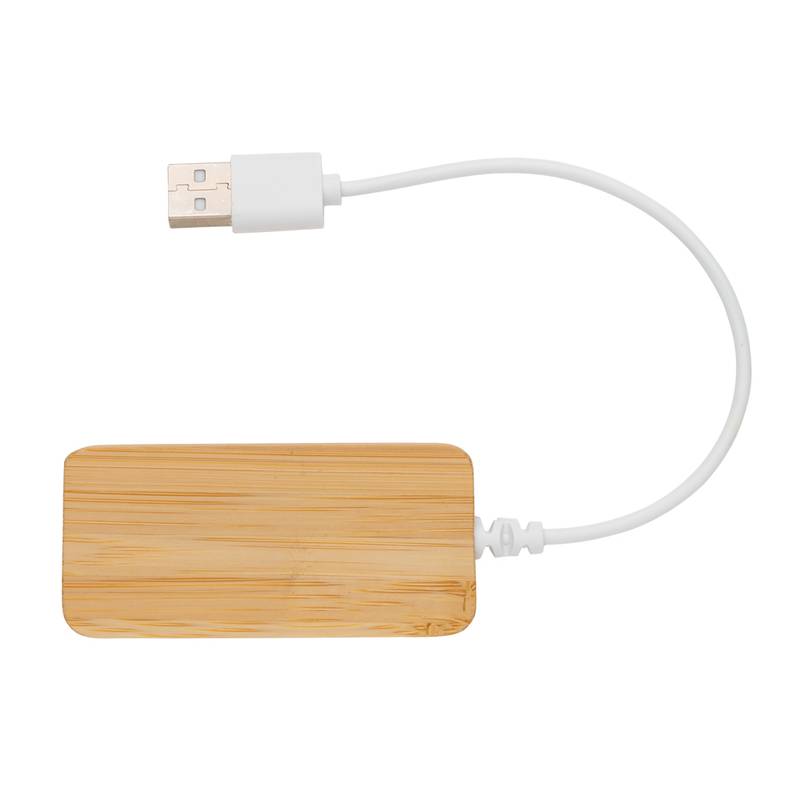 Bambusový USB hub s USB C Bambusový USB hub s USB C
