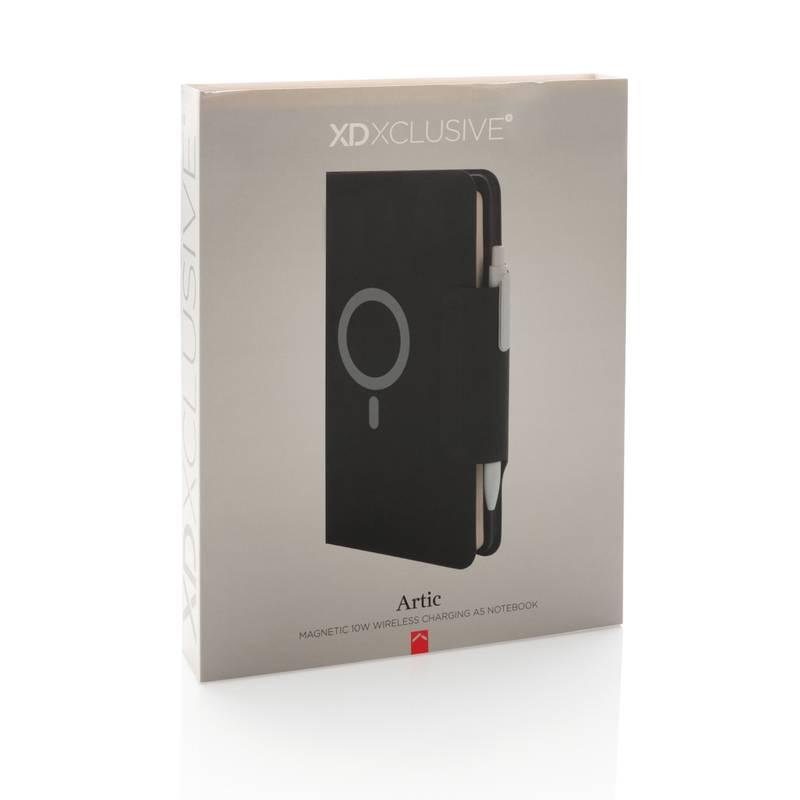 Zápisník A5 Artic s magnetickým bezdrôtovým nabíjaním 10W Zápisník A5 Artic s magnetickým bezdrôtovým nabíjaním 10W