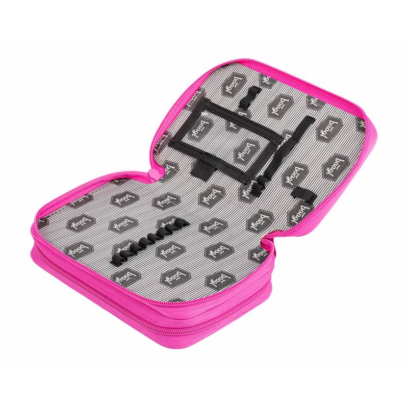 BAAGL - Školní penál dvoupatrový Logo růžový BAAGL - Školní penál dvoupatrový Logo růžový