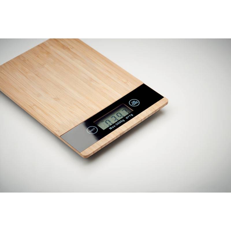 PRECISE dřevěná digitální váha, hnědá PRECISE dřevěná digitální váha, hnědá