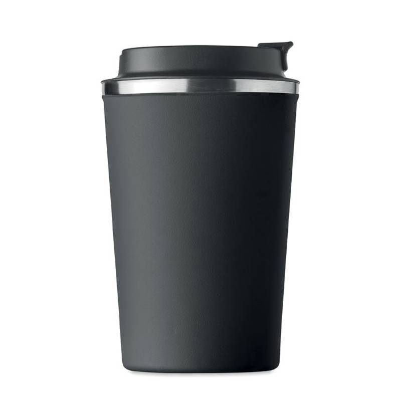 BRACE dvoustěnný nerezový pohár, 350ml, černá BRACE dvoustěnný nerezový pohár, 350ml, černá