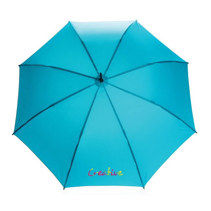 23" základný auto-open dáždnik Impact zo 190T RPET AWARE™, modrá