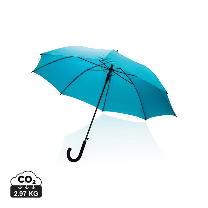 23" základný auto-open dáždnik Impact zo 190T RPET AWARE™, anthracite sivá