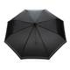 20,5" reflexný dáždnik Impact zo 190T pongee RPET AWARE™, čierna