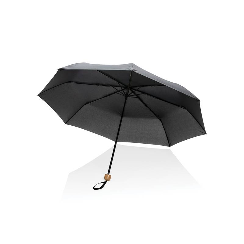 20,5 "bambusový deštník Impact ze 190T pongee Rpety AWARE ™, černá