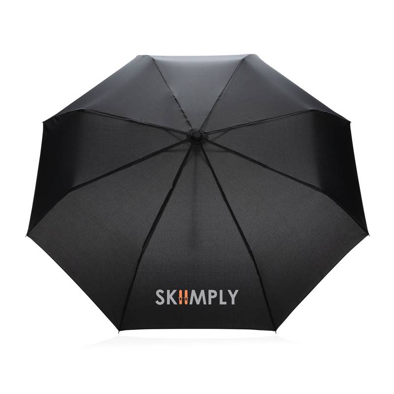 20,5 "bambusový deštník Impact ze 190T pongee Rpety AWARE ™, černá