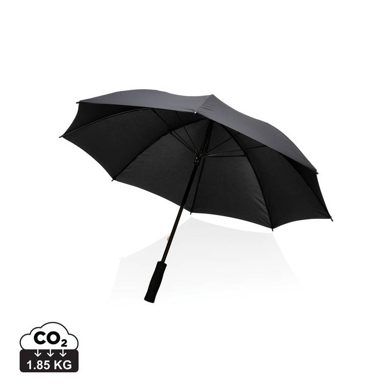 23" vetruodolný dáždnik Impact zo 190T RPET AWARE™, čierna
