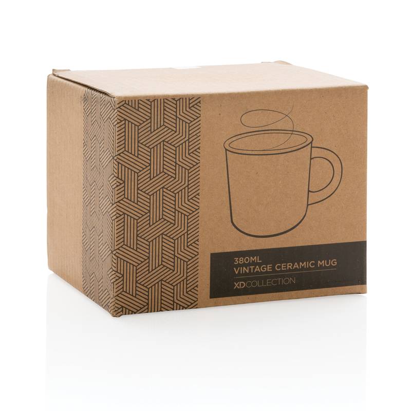 Retro keramický hrnček, 280 ml, zelená Retro keramický hrnček, 280 ml, zelená