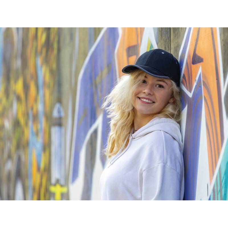 6 dílná kontrastní kšiltovka Impact z 280g rec. bavlny AWARE, černá 6 dílná kontrastní kšiltovka Impact z 280g rec. bavlny AWARE, černá