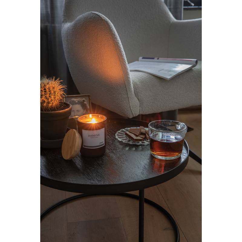 Vonná svíčka s bambusovým víčkem Ukiyo, černá Vonná svíčka s bambusovým víčkem Ukiyo, černá