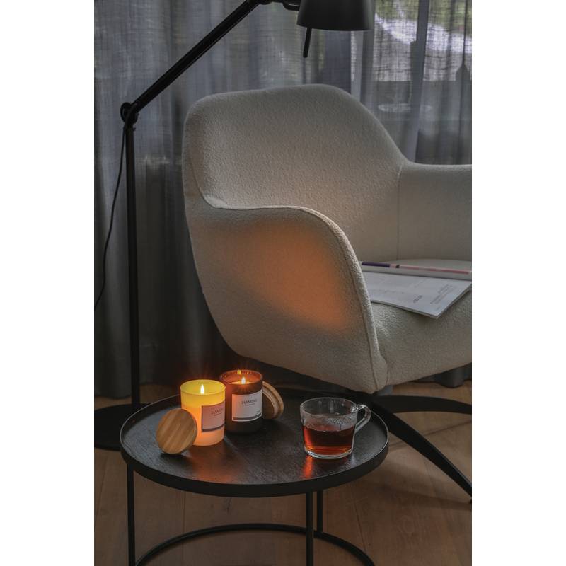 Vonná svíčka s bambusovým víčkem Ukiyo, černá Vonná svíčka s bambusovým víčkem Ukiyo, černá