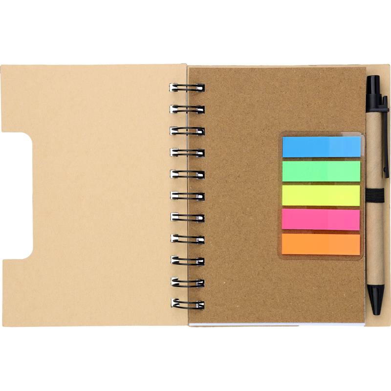 Zápisník s kuličkovým perem, hnědá Zápisník s kuličkovým perem, hnědá