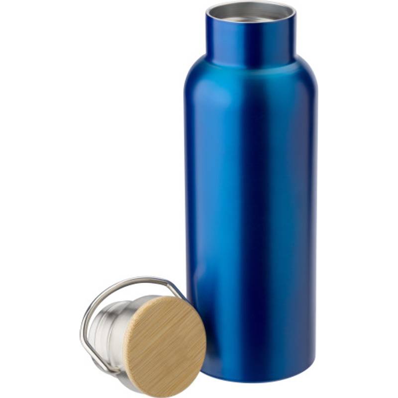 Nerezový dvoustěnný hrnek, 500 ml, modrá. Nerezový dvoustěnný hrnek, 500 ml, modrá.