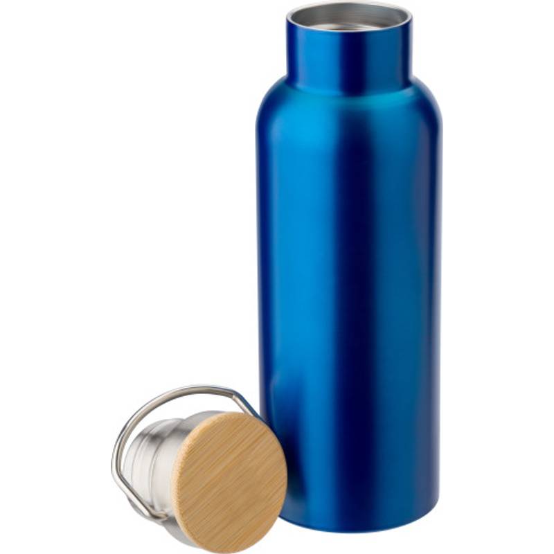 Nerezový dvoustěnný hrnek, 500 ml, modrá. Nerezový dvoustěnný hrnek, 500 ml, modrá.