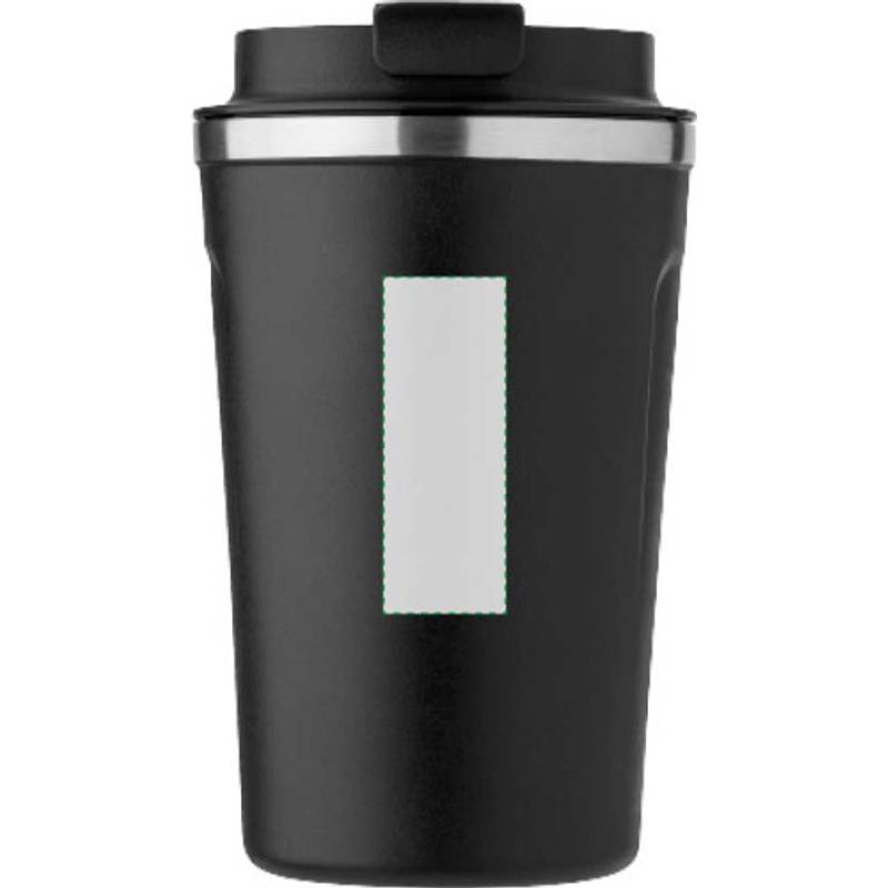 Nerezový dvoustěnný hrnek, 380 ml, černá. Nerezový dvoustěnný hrnek, 380 ml, černá.