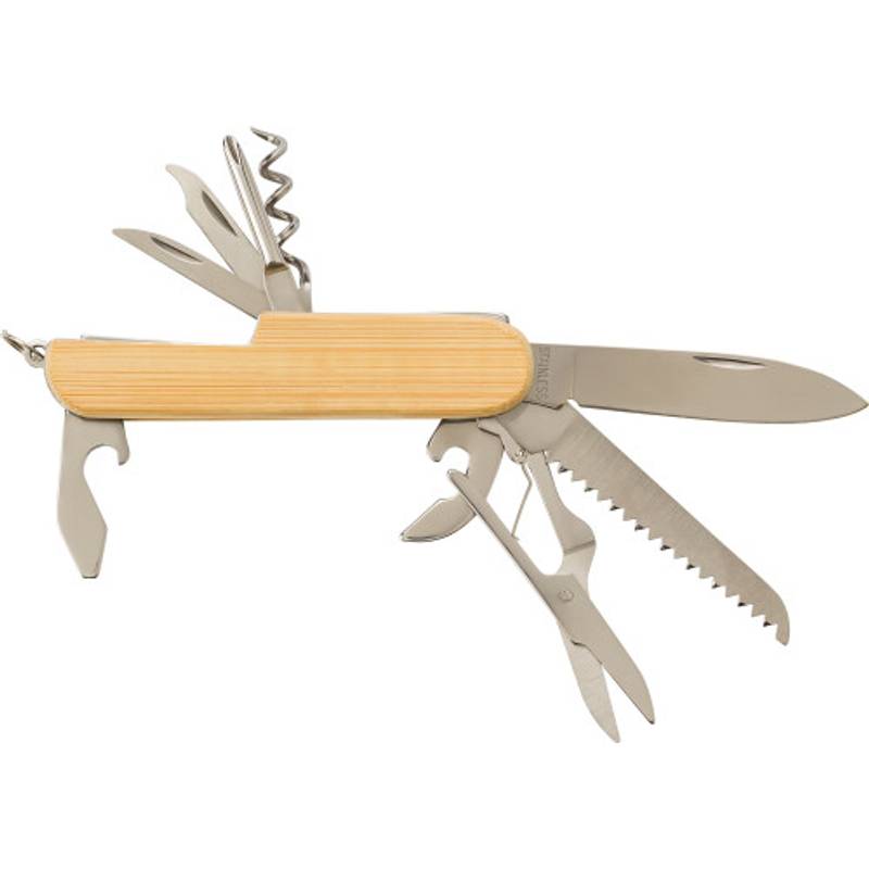 Bambusový vreckový nožík, hnedá Bambusový vreckový nožík, hnedá