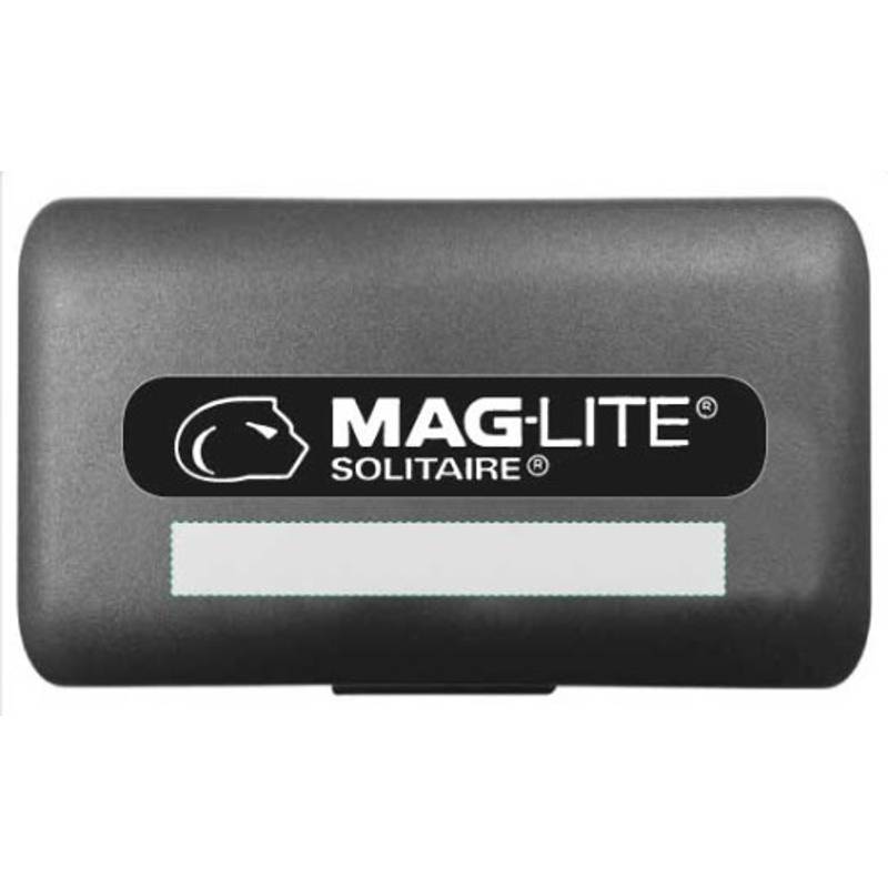 Hliníkové kapesní svítilna Solitaire, černá Hliníkové kapesní svítilna Solitaire, černá