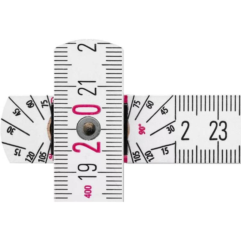 Dřevěný skládací metr Stabila, 2m, bílá Dřevěný skládací metr Stabila, 2m, bílá