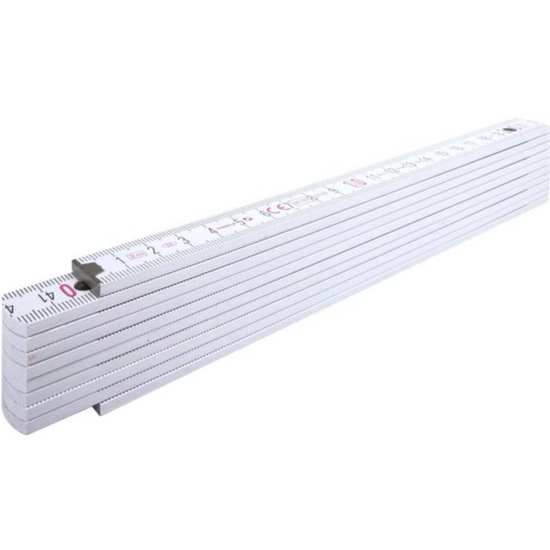 Dřevěný skládací metr Stabila, 2m, bílá Dřevěný skládací metr Stabila, 2m, bílá