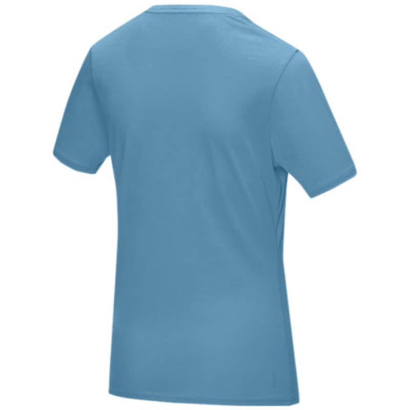 Azuritové dámské organické tričko GOTS s krátkým rukávem, světle modrá, S Azuritové dámské organické tričko GOTS s krátkým rukávem, světle modrá, S